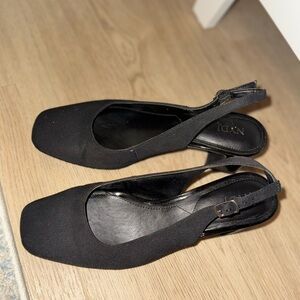 NYDJ Black Slingback Heels